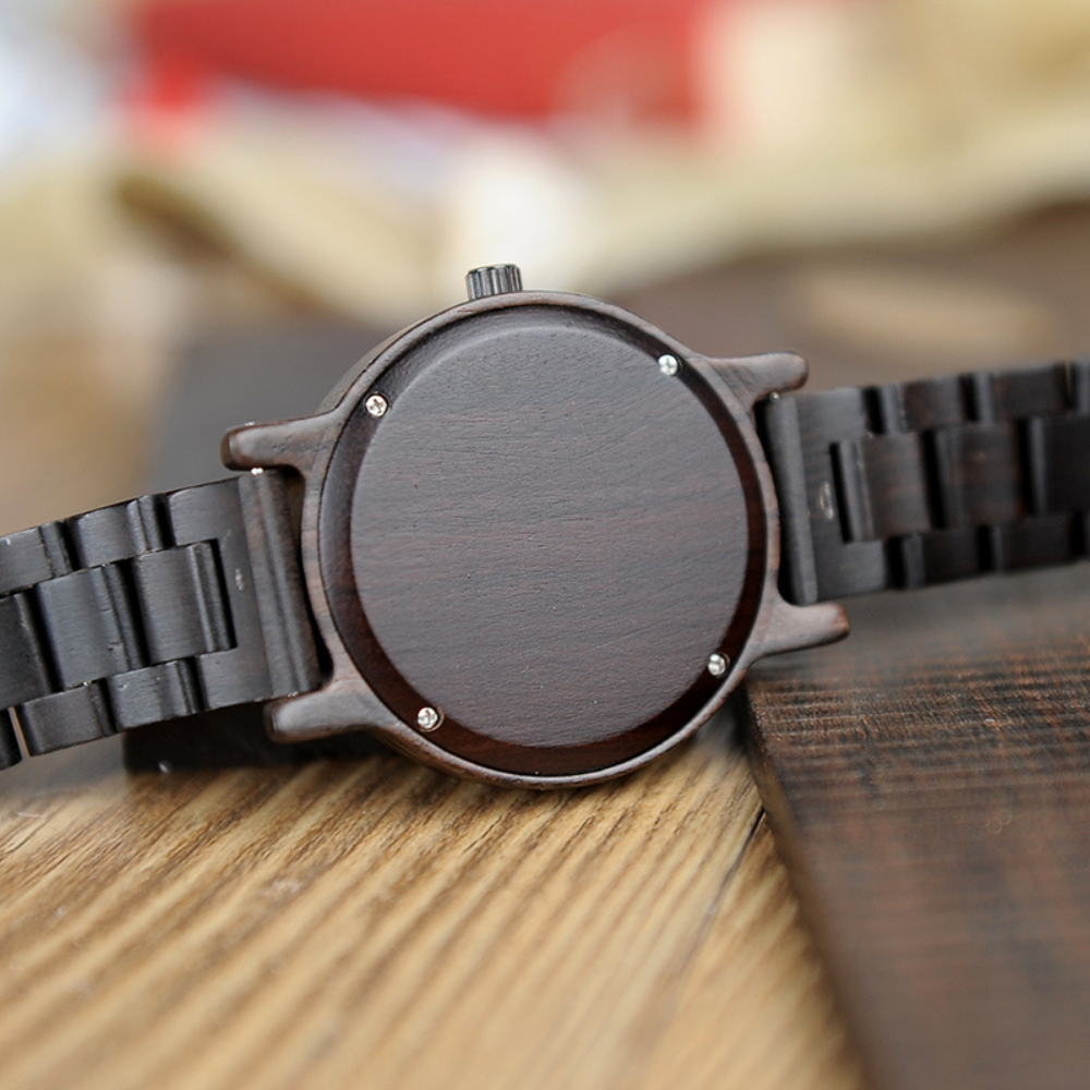 Montre en Bois pour Homme, Design Minimaliste et Élégant