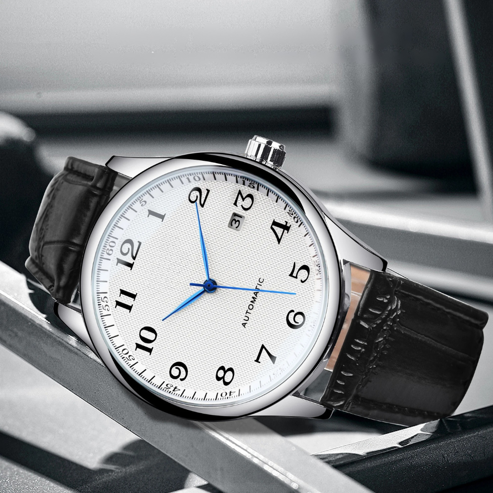 Montre Automatique Homme Bracelet Cuir