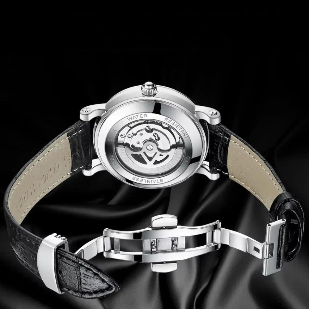 Montre Automatique Homme Design Céleste Lumineux