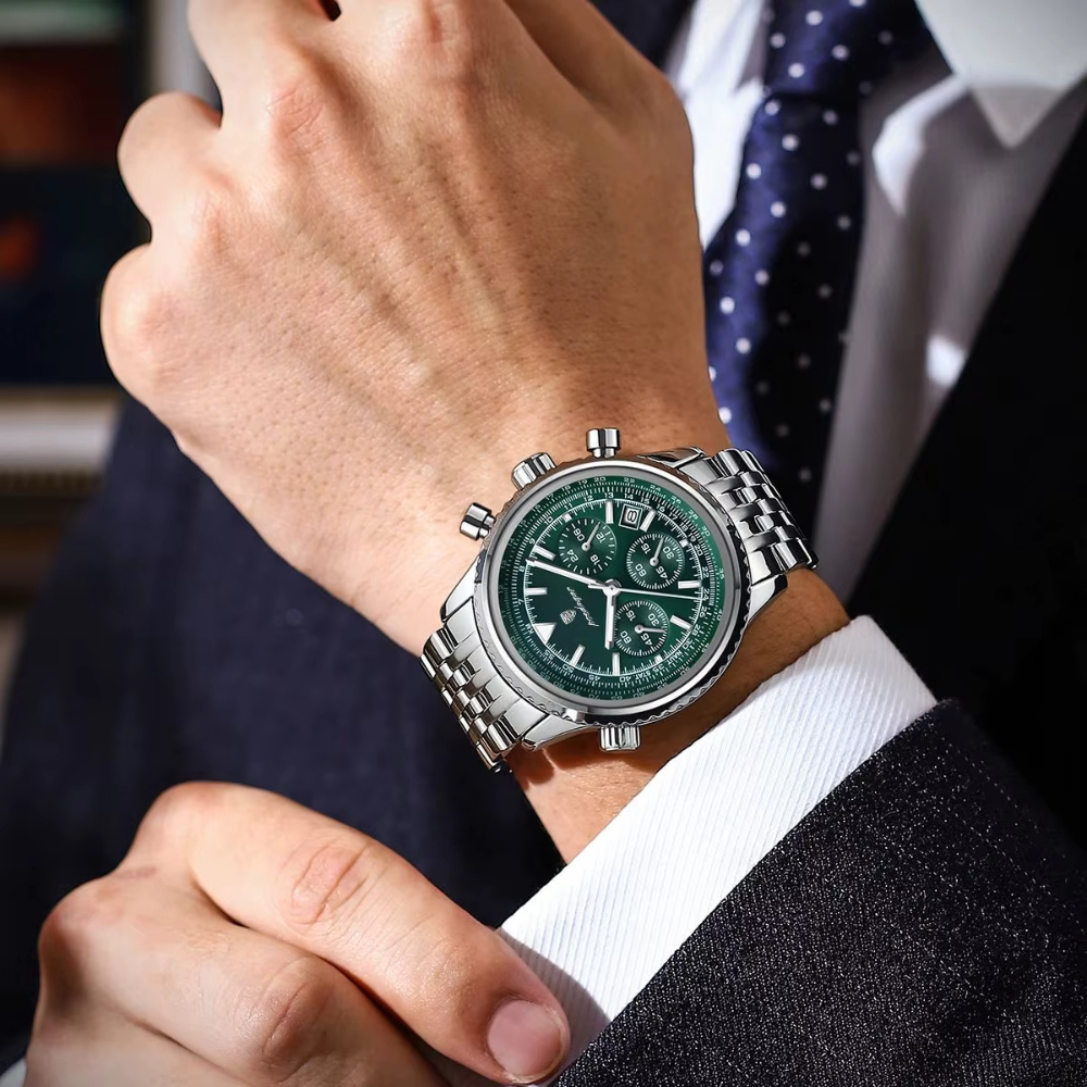 Montre Luxe chronographe homme, Style Sport