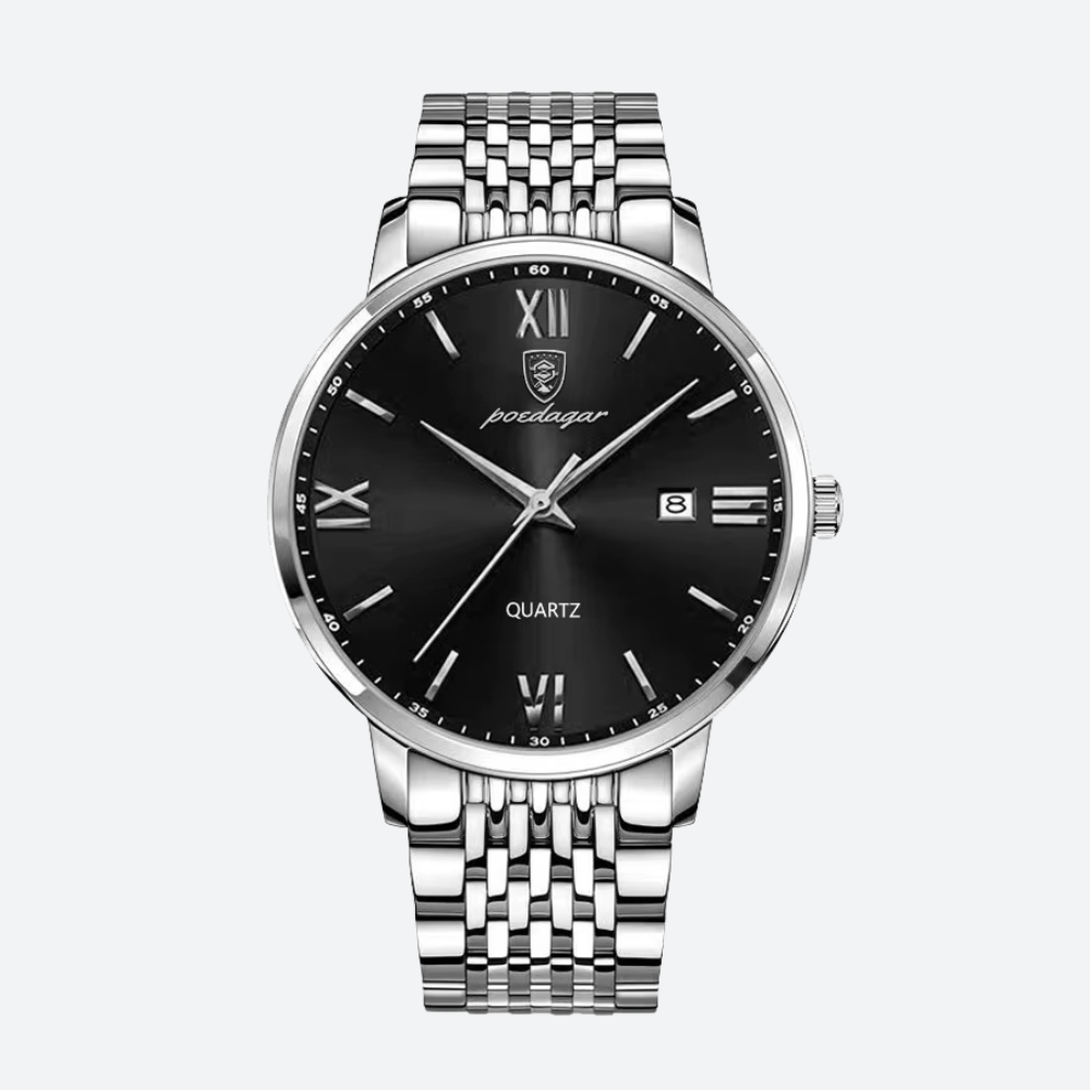 Montre Homme Ultra-Fine en Acier, Design Minimaliste