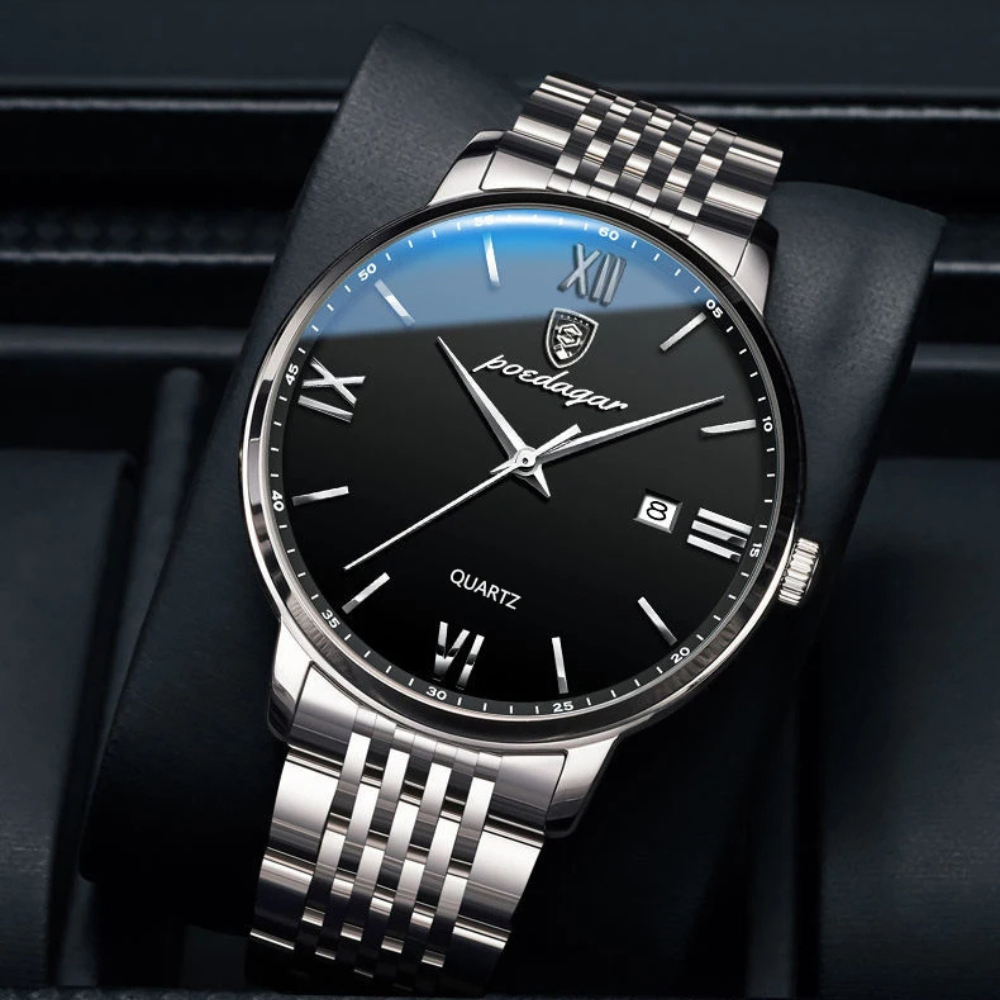 Montre Homme Ultra-Fine en Acier, Design Minimaliste