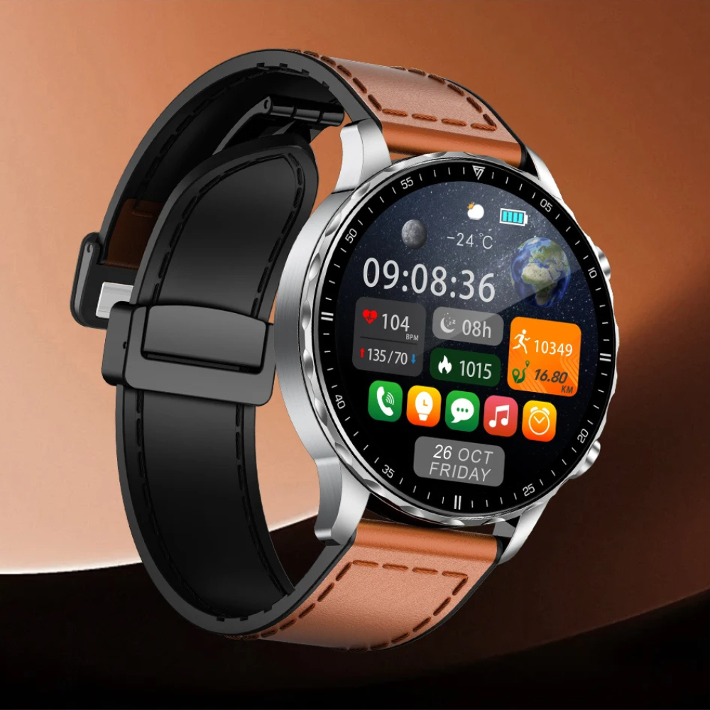 Montre connectée homme ronde sport et santé