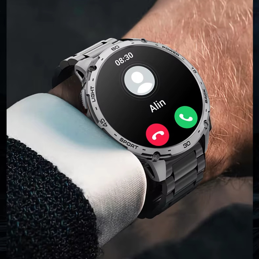 Montre connectée homme avec appel Bluetooth et assistant vocal