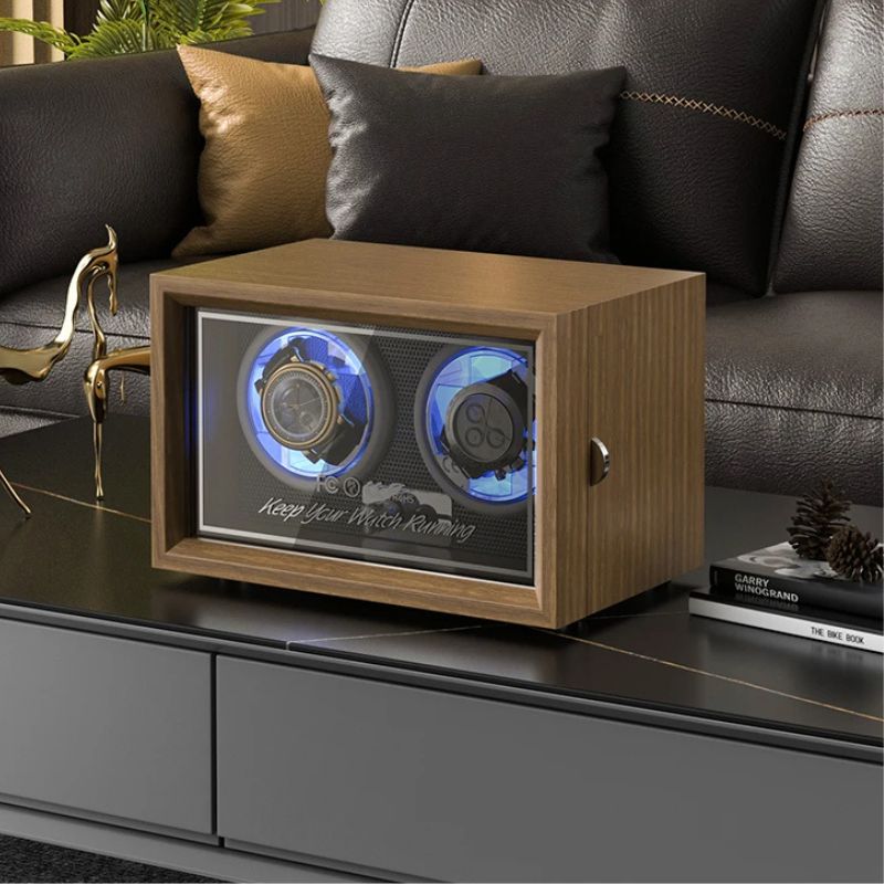 Remontoir automatique Bois et LED