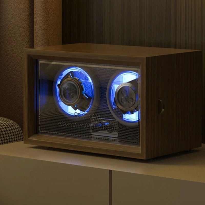 Remontoir automatique Bois et LED