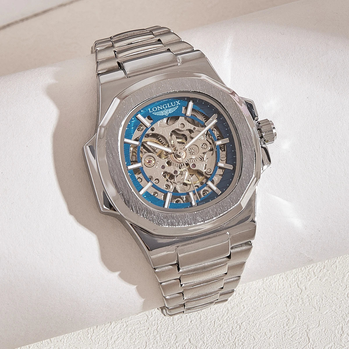Montre Automatique Squelette Design Homme Moderne