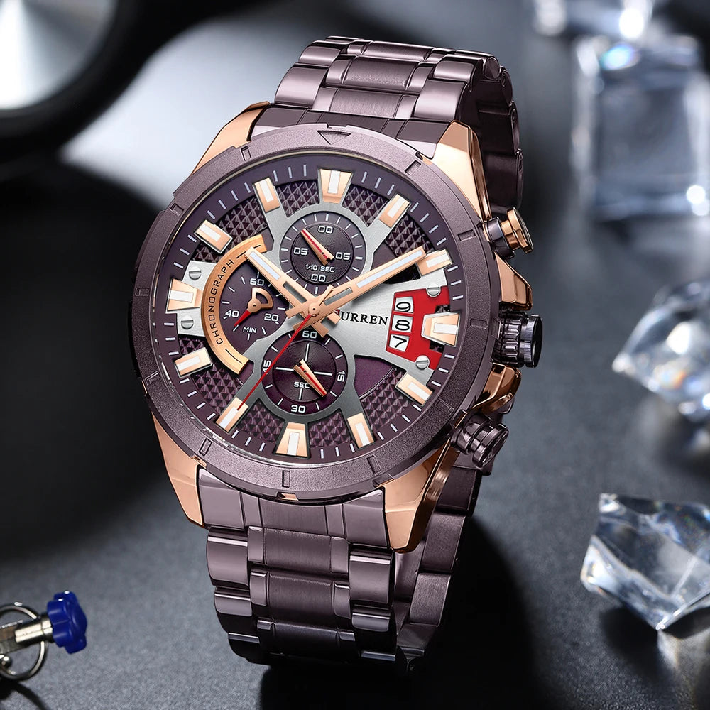 Montre Sport Chronographe Style Racing