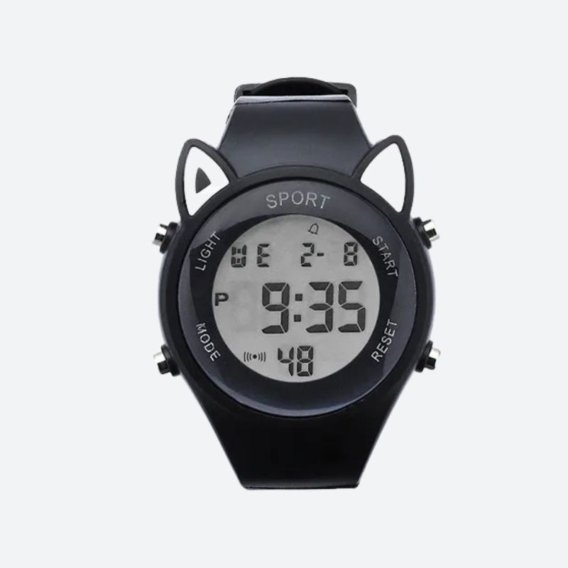 Montre Chat Digitale Enfant avec Bracelet Licorne