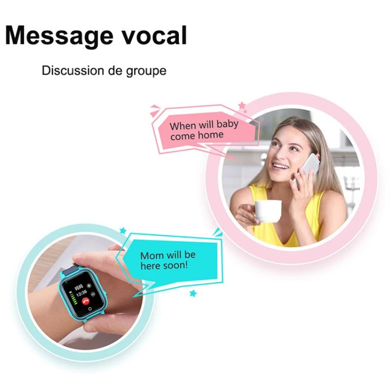 Montre connectée 4G pour enfants – Appels vidéo, GPS et sécurité au poignet