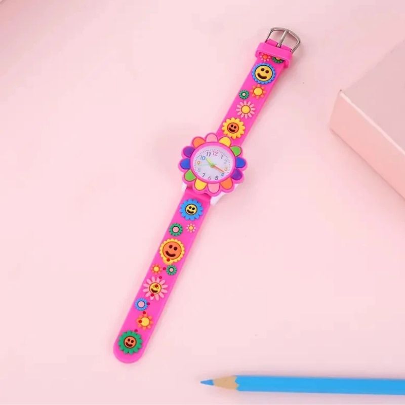 Montre Enfant Fleur Colorée – Apprentissage de l’heure ludique