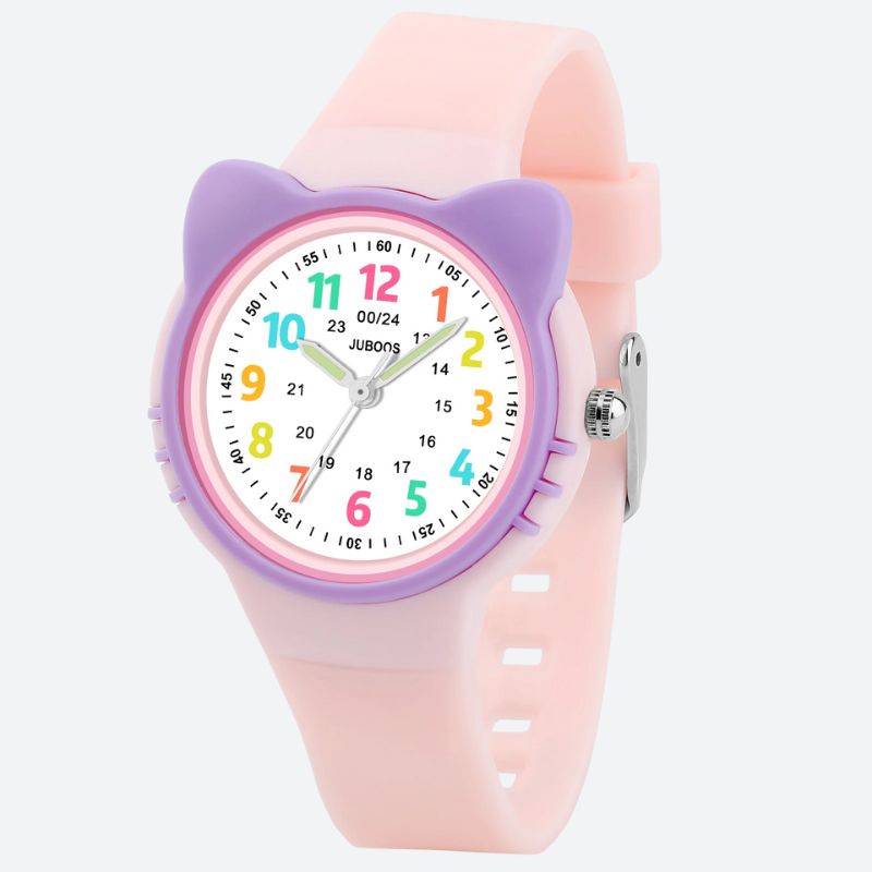 Montre pédagogique oreilles de chat pour enfant