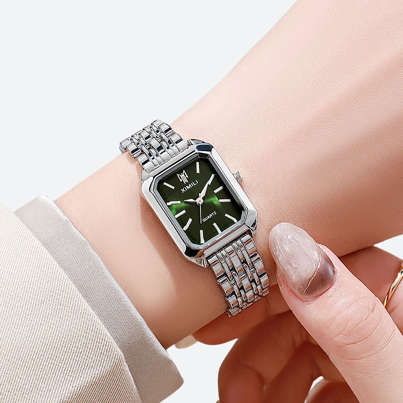 montre_vintage_femme_rectangle_metal_argent_1
