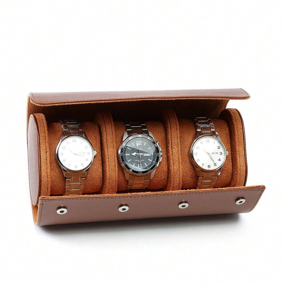Étui Montre en cuir lisse