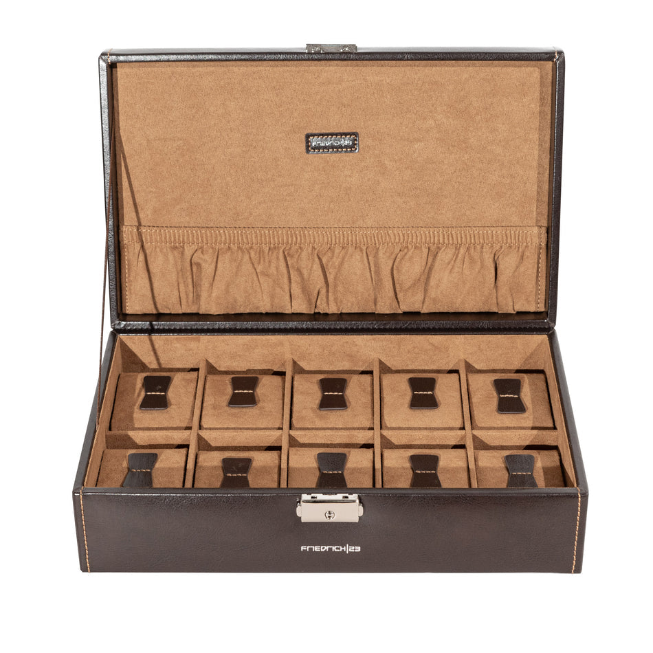 Coffret 10 montres avec poche intérieur