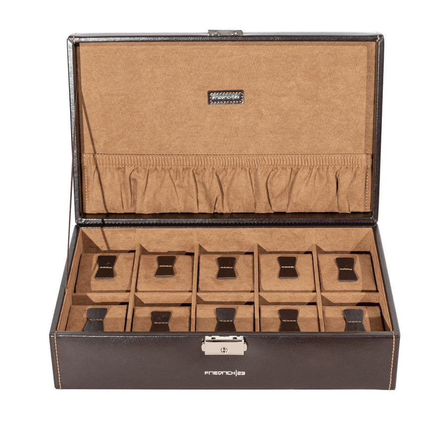 Coffret 10 montres avec poche intérieur