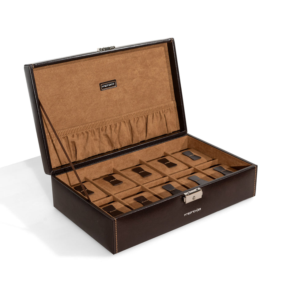 Coffret 10 montres avec poche intérieur