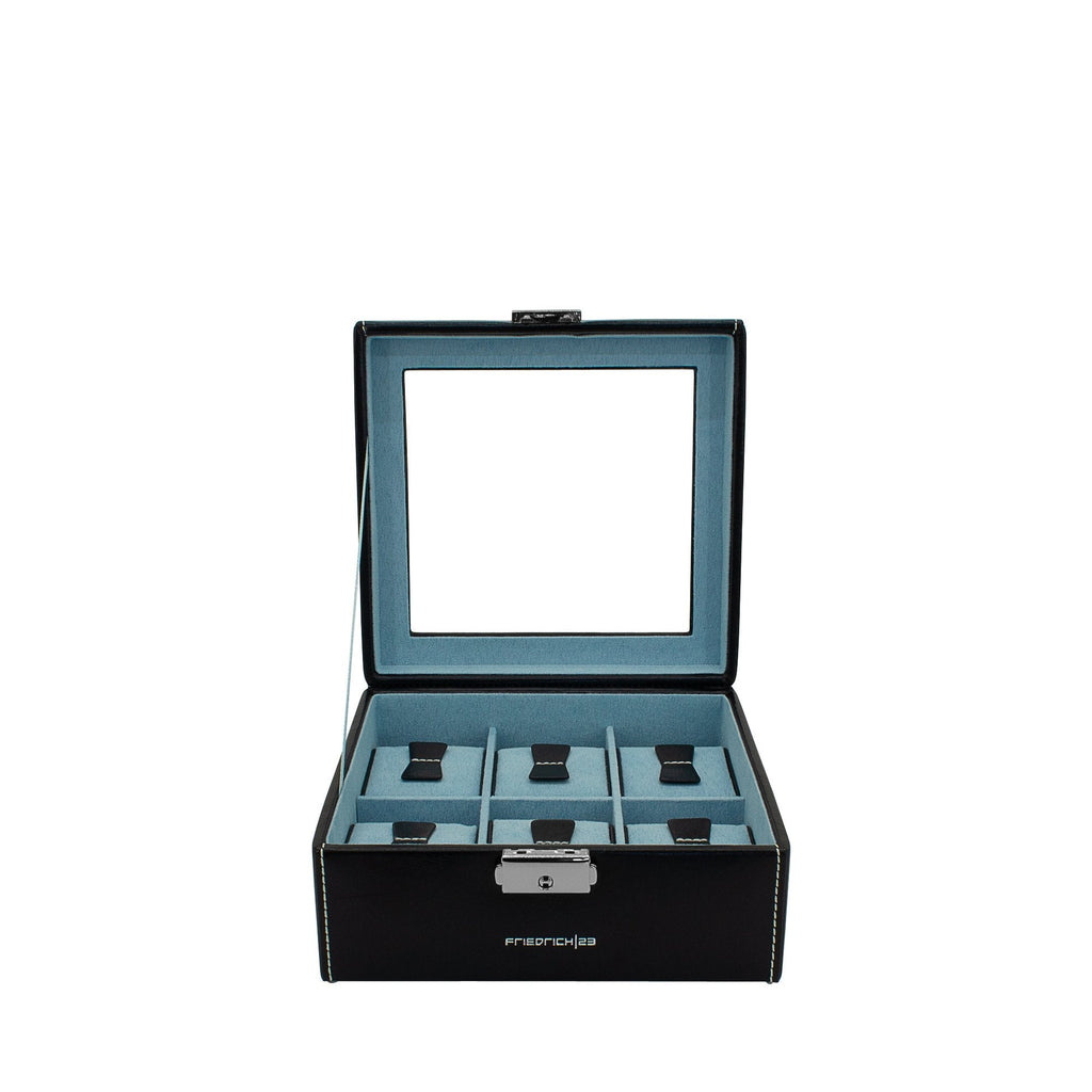 Coffret 6 montres couvercle en verre