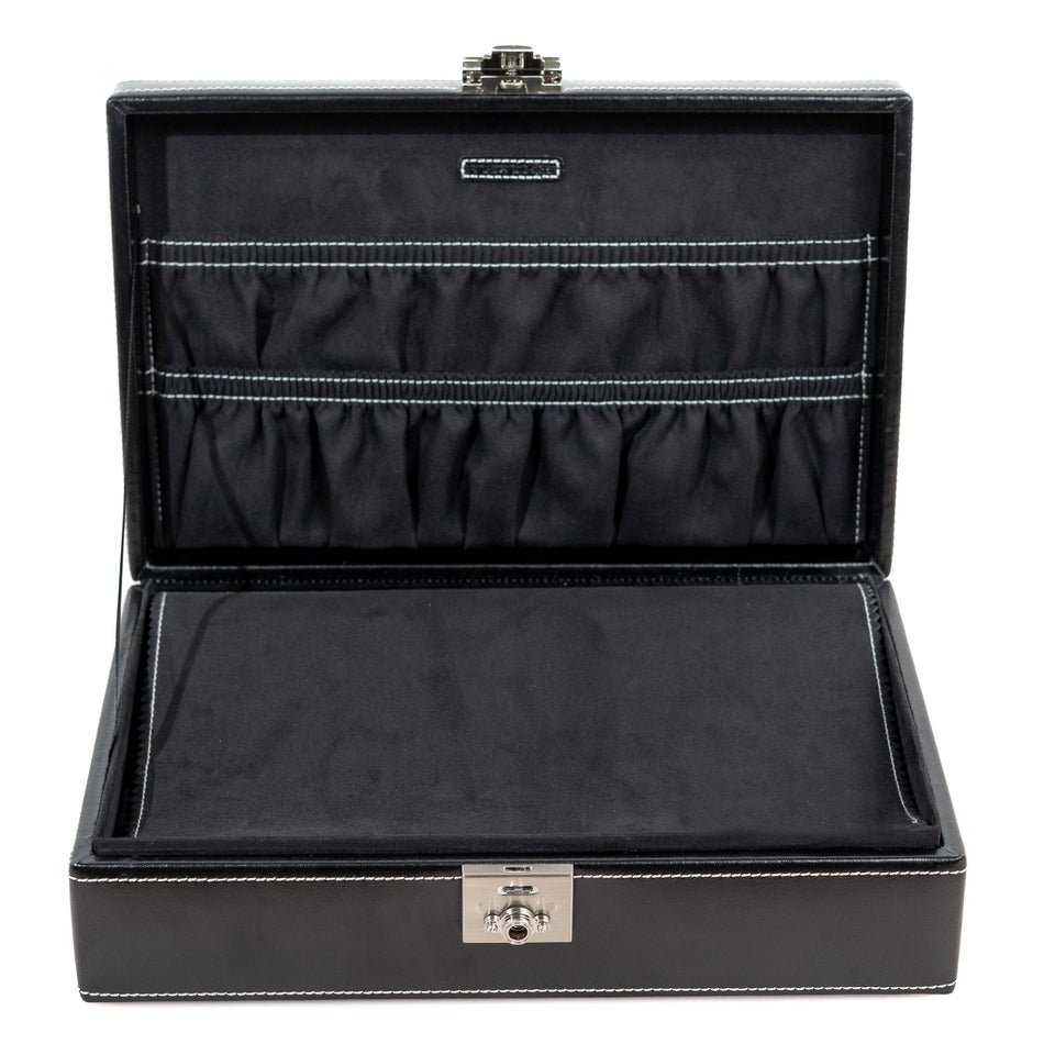 Boite 10 montres en cuir Noir