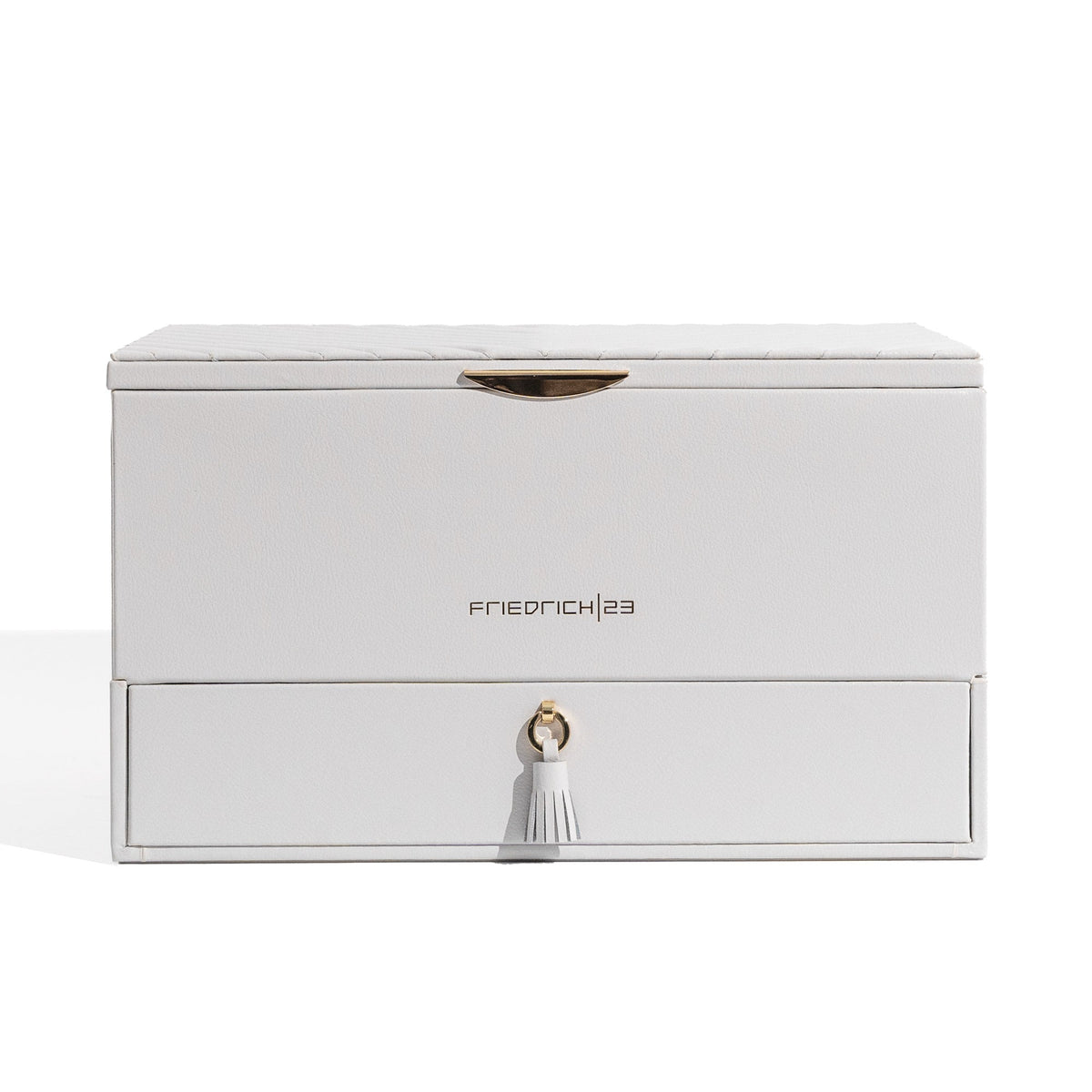 Boite à bijoux avec pochette en cuir véritable Aurora