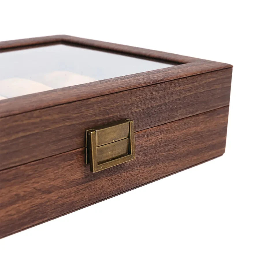 Boite à montres en bois Premium - 6 emplacements