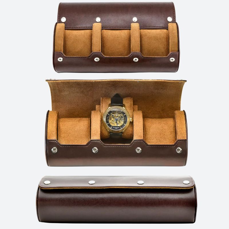 Boîte à montre de voyage Cuir Élégant