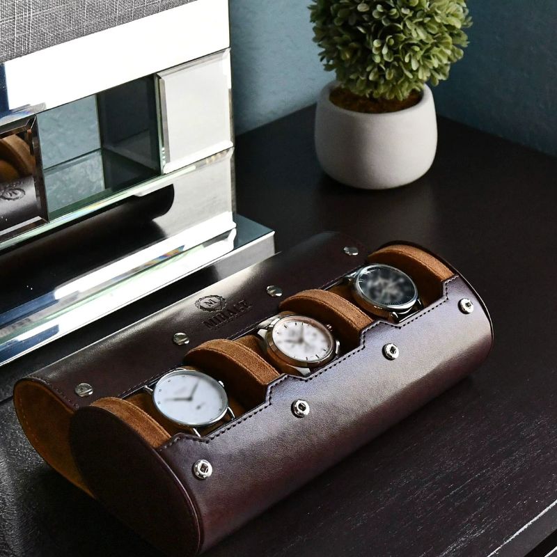 Boîte à montre de voyage Cuir Élégant