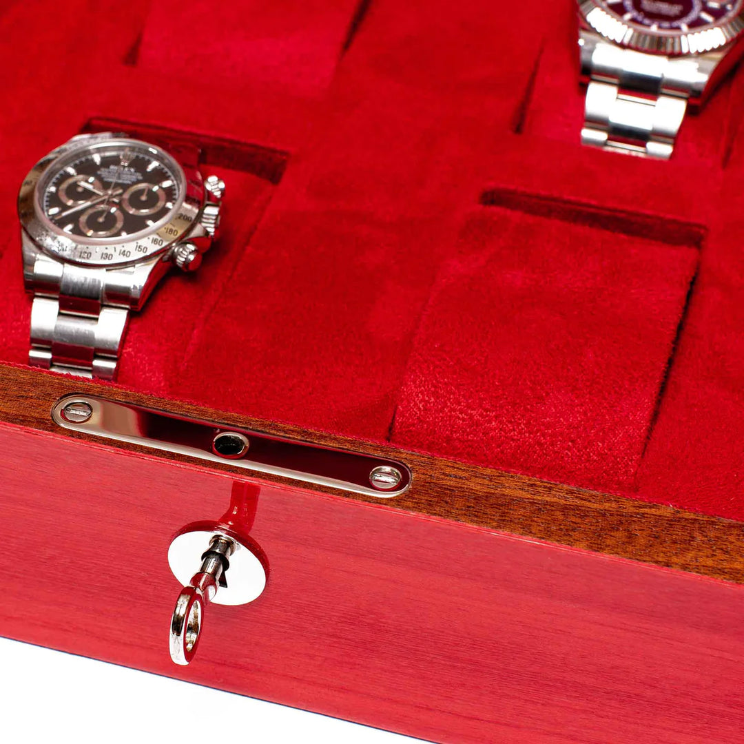 Coffret montre femme - Rouge