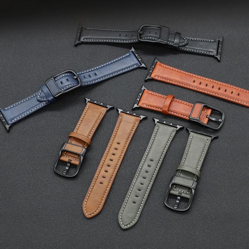 Bracelet Montre Cuir Cousu Image