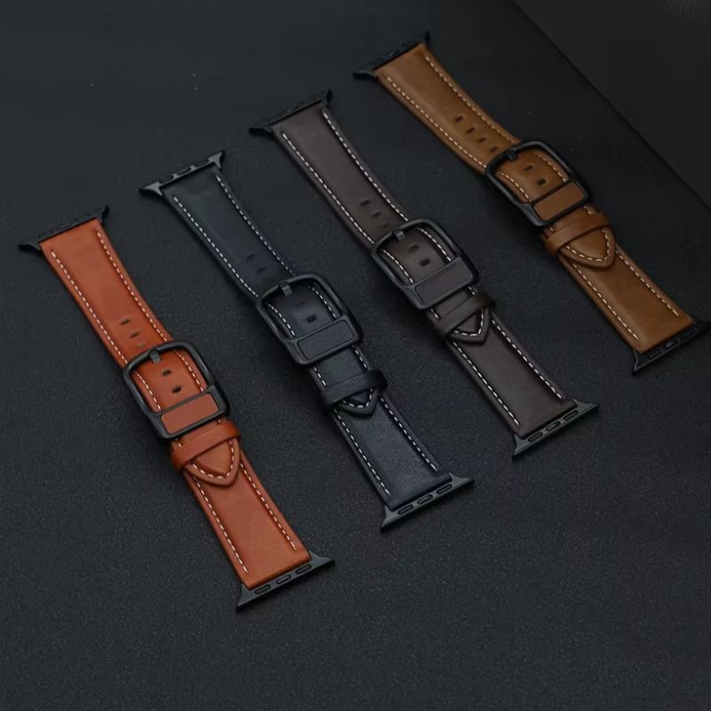 Bracelet Montre Cuir Cousu Image