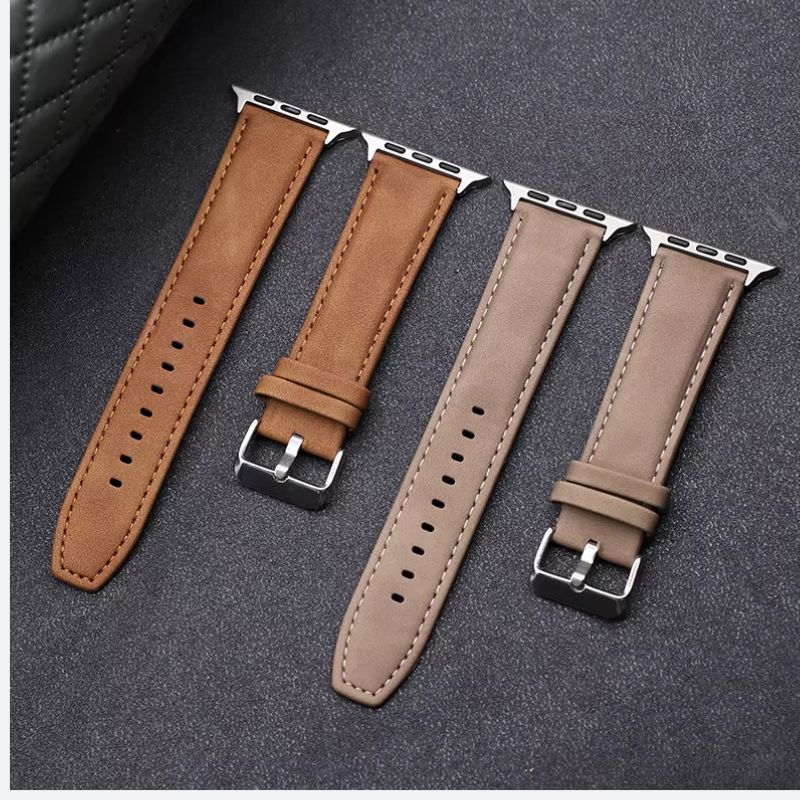 Bracelet Montre Cuir et Silicone