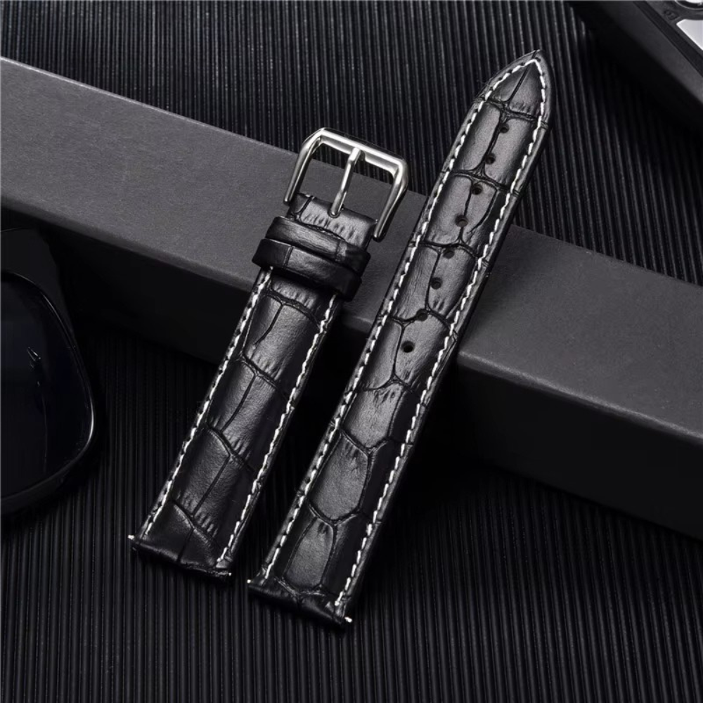 Bracelet montre en Cuir Veritable 20mm