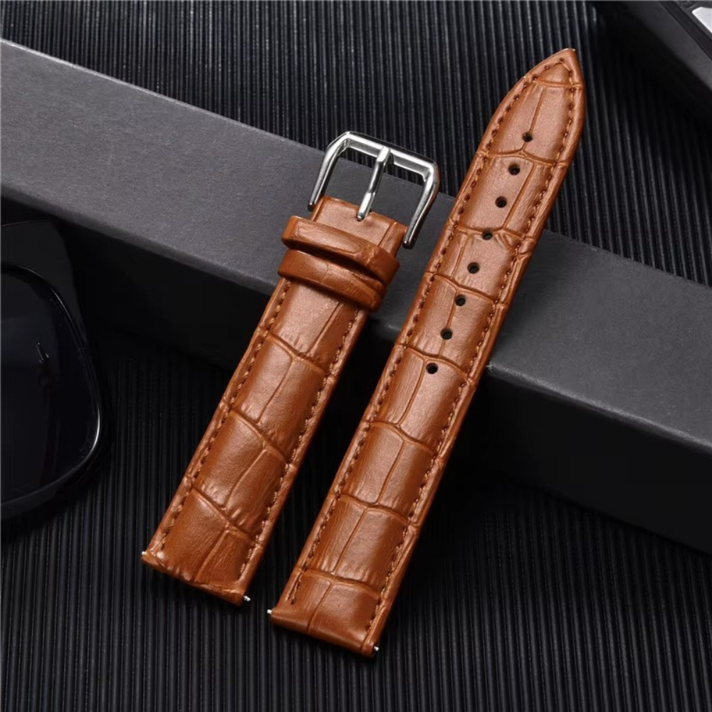 Bracelet montre en Cuir Veritable 20mm