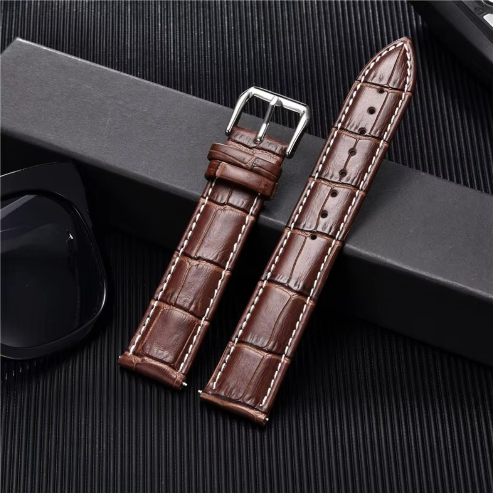 Bracelet montre en Cuir Veritable 20mm