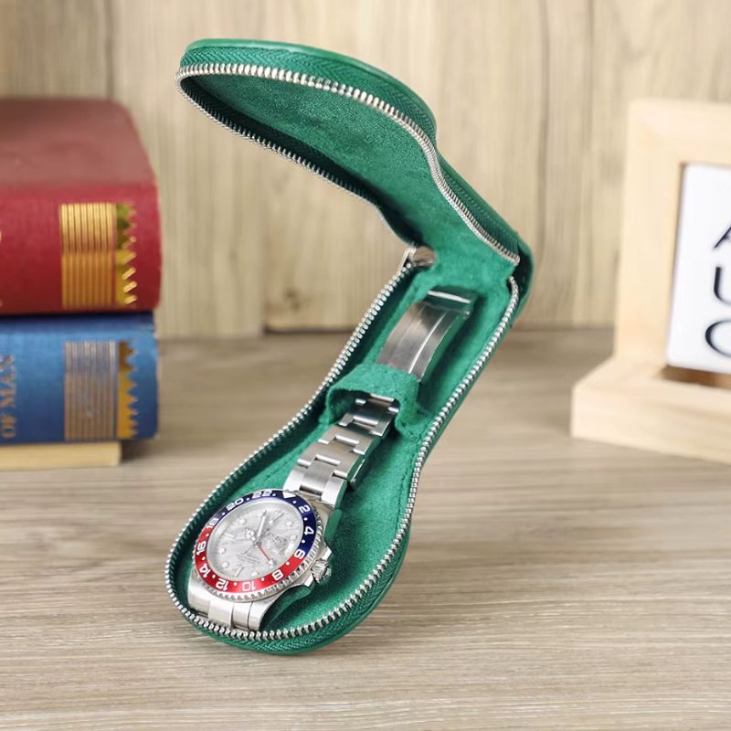 Étui montre cuir Voyage Zippé