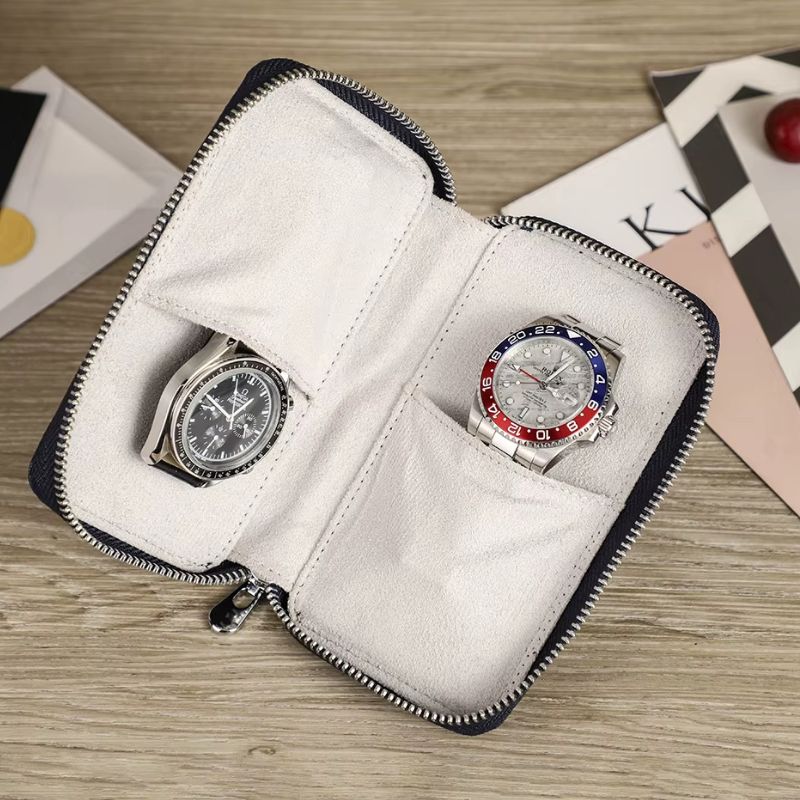 Étui pour montre de voyage Cuir 2 Compartiments