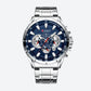 Grande Montre Chronographe Homme à Quartz, Design Sportif