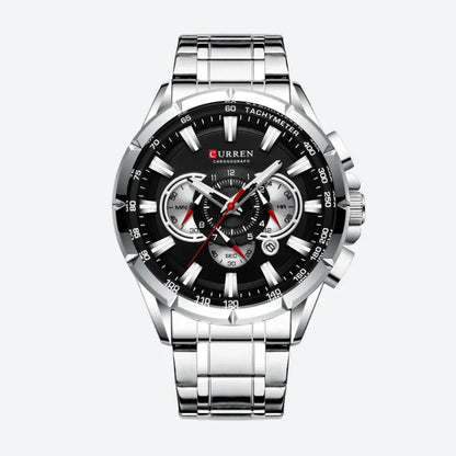 Grande Montre Chronographe Homme à Quartz, Design Sportif