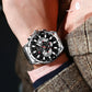 Grande Montre Chronographe Homme à Quartz, Design Sportif