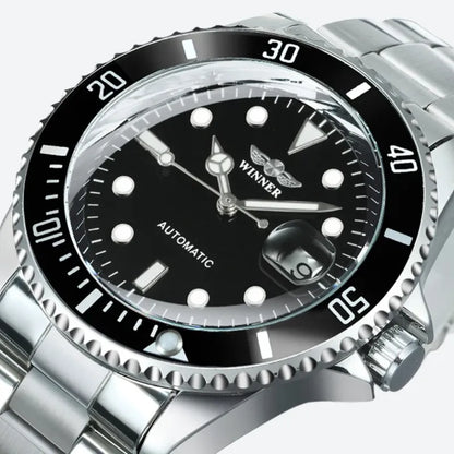Montre Automatique Bracelet Acier et style plongée