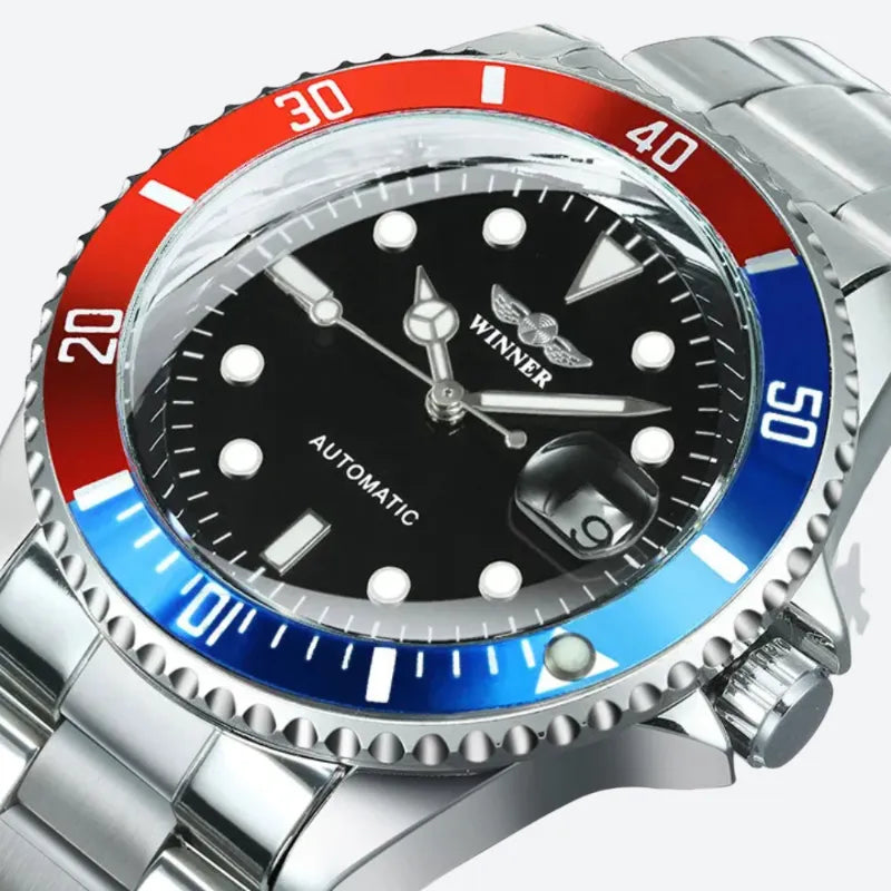 Montre Automatique Bracelet Acier et style plongée