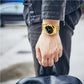 Montre Automatique Homme Dorée, Design Octogonal