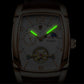 Montre Automatique Homme Tonneau Phase de Lune