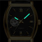 Montre Automatique Homme Tonneau avec Mouvement Apparent