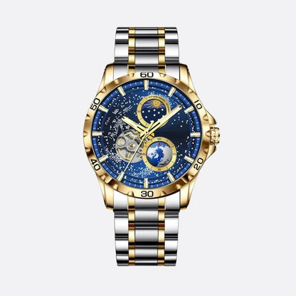 Montre Automatique Homme Étanche Design Galaxie