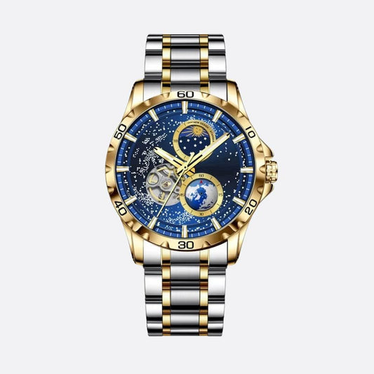 Montre Automatique Homme Étanche Design Galaxie