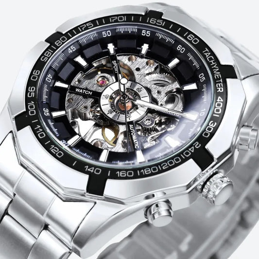 Montre Automatique Squelette Look Sportif