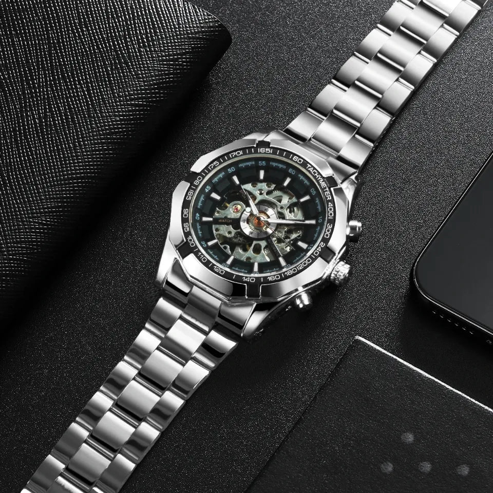 Montre Automatique Squelette Look Sportif