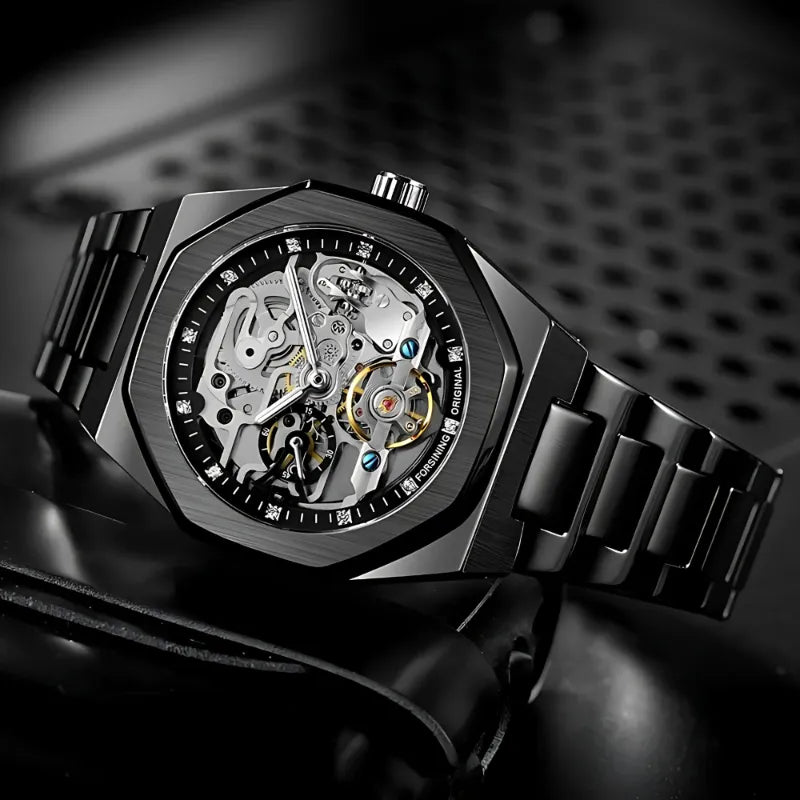 Montre Automatique Squelette Style Contemporain