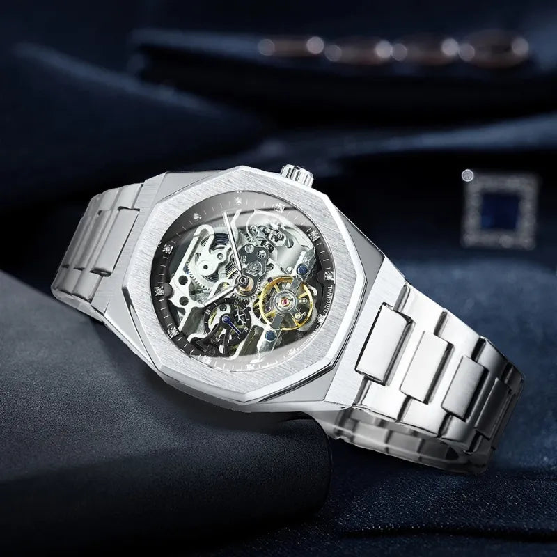 Montre Automatique Squelette Style Contemporain